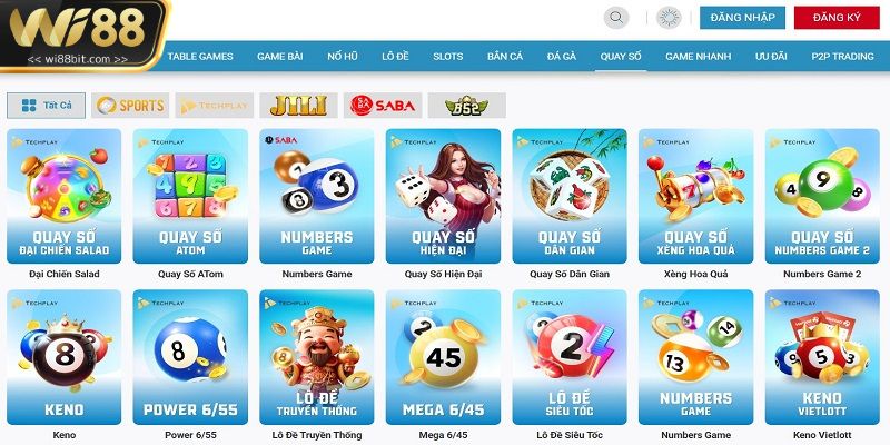 Những lợi ích vô cùng lớn tại sảnh game Quay số Wi88